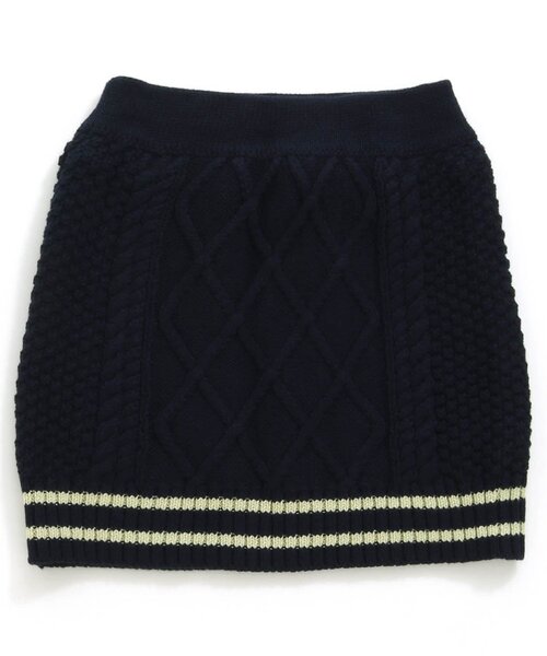 BREEZE（ブリーズ）の「ケーブルニットスカート_ウォッシャブル（スカート・キッズ・アイボリー/ネイビー・140/120/100/90）」の11枚目の写真