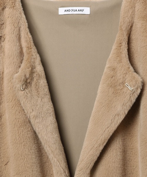 GLOBAL WORK(グローバルワーク)の「ファーベスト/AND YUA ANY/176307(ベスト・キッズ・アイボリー/ベージュ・FREE)」の17枚目の写真