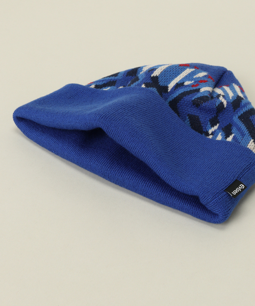 Evisen Skateboards(エビセンスケートボード)の「【EVISEN / エビセン】EVIJO BEANIE(ニットキャップ/ビーニー・メンズ・ブラック/ブルー系その他・FREE)」の5枚目の写真