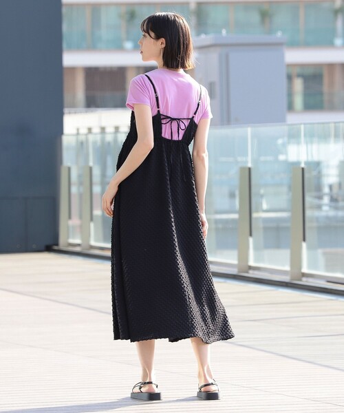 Ray BEAMS(レイビームス)の「Ray BEAMS / シアー ベロア ストレッチ Tシャツ(Tシャツ/カットソー・レディース・オフホワイト/ライトブルー/ピンク・ONE SIZE)」の12枚目の写真