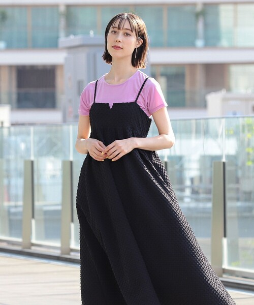 Ray BEAMS(レイビームス)の「Ray BEAMS / シアー ベロア ストレッチ Tシャツ(Tシャツ/カットソー・レディース・オフホワイト/ライトブルー/ピンク・ONE SIZE)」の13枚目の写真