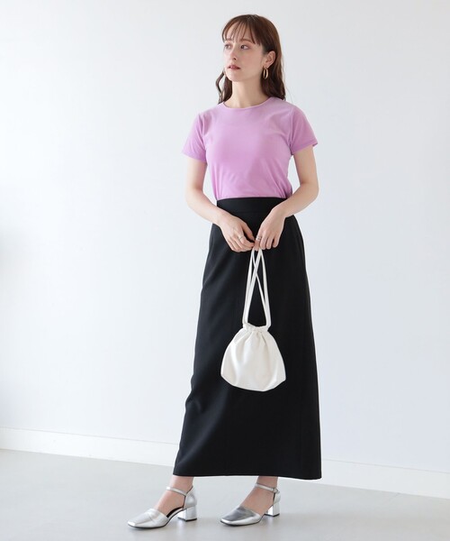 Ray BEAMS(レイビームス)の「Ray BEAMS / シアー ベロア ストレッチ Tシャツ(Tシャツ/カットソー・レディース・オフホワイト/ライトブルー/ピンク・ONE SIZE)」の15枚目の写真