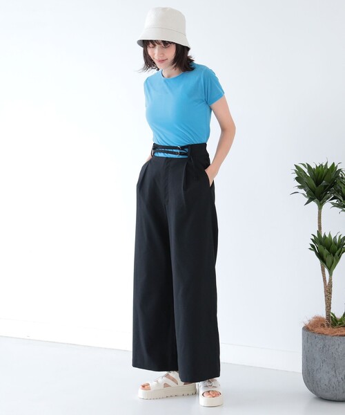 Ray BEAMS(レイビームス)の「Ray BEAMS / シアー ベロア ストレッチ Tシャツ(Tシャツ/カットソー・レディース・オフホワイト/ライトブルー/ピンク・ONE SIZE)」の20枚目の写真