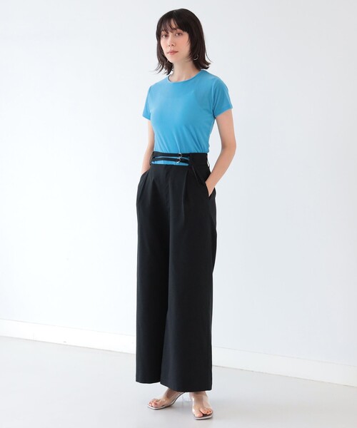 Ray BEAMS(レイビームス)の「Ray BEAMS / シアー ベロア ストレッチ Tシャツ(Tシャツ/カットソー・レディース・オフホワイト/ライトブルー/ピンク・ONE SIZE)」の21枚目の写真