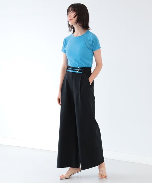 Ray BEAMS(レイビームス)の「Ray BEAMS / シアー ベロア ストレッチ Tシャツ(Tシャツ/カットソー・レディース・オフホワイト/ライトブルー/ピンク・ONE SIZE)」の22枚目の写真