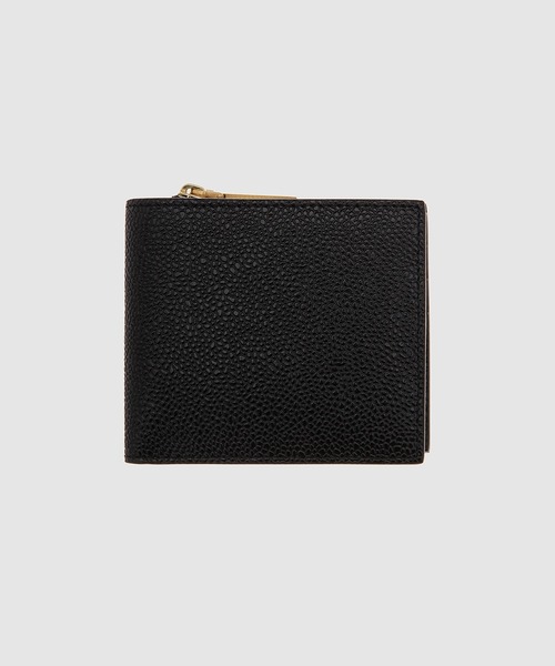 THOM BROWNE（トムブラウン）の「BILLFOLD W/ FOLD OUT COIN PURSE IN PEBBLE GRAIN LEATHER（財布・メンズ・ブラック・ONE SIZE）」の2枚目の写真