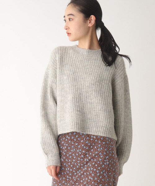 OPAQUE.CLIP（オペークドットクリップ）の「◆【Ｃ】アルパカブレンドバルキーニット（ニット/セーター・レディース・ライトベージュ/グレー/オレンジ・38）」の20枚目の写真