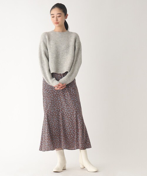 OPAQUE.CLIP（オペークドットクリップ）の「◆【Ｃ】アルパカブレンドバルキーニット（ニット/セーター・レディース・ライトベージュ/グレー/オレンジ・38）」の21枚目の写真