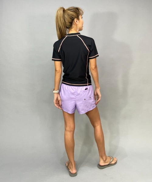 【ROXY】パンツ　ジムウェア　水陸両用ショートパンツ　水着　スイムウェア ROXY/ロキシー 水陸両用/無地/ワンポイントロゴ/トランクス