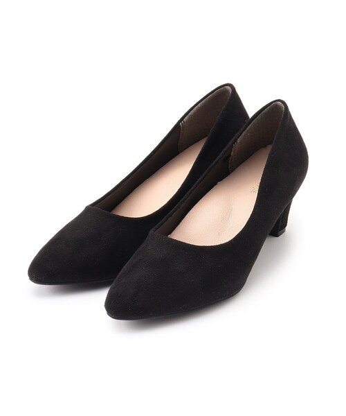 SHOO・LA・RUE(シューラルー)の「◆かかとジェルパンプス(パンプス・レディース・ブラック/サンドベージュ/イエロー・25/35/45)」の5枚目の写真