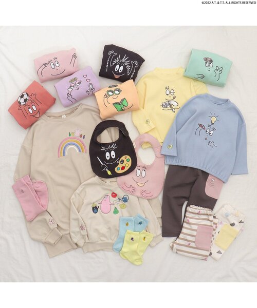 apres les cours（アプレレクール）の「バーバパパワンポイントソックス(おとな)（ソックス/靴下・レディース・チャコール/ピンク/アイボリー・27/24）」の8枚目の写真