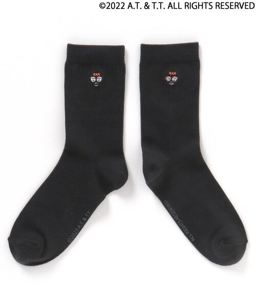 apres les cours（アプレレクール）の「バーバパパワンポイントソックス(おとな)（ソックス/靴下・レディース・チャコール/ピンク/アイボリー・27/24）」の9枚目の写真