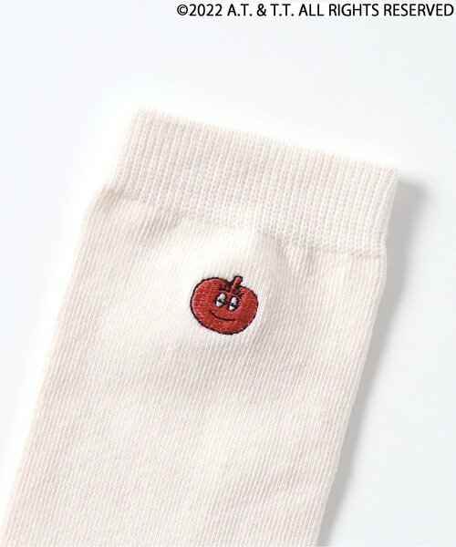 apres les cours（アプレレクール）の「バーバパパワンポイントソックス(おとな)（ソックス/靴下・レディース・チャコール/ピンク/アイボリー・27/24）」の12枚目の写真