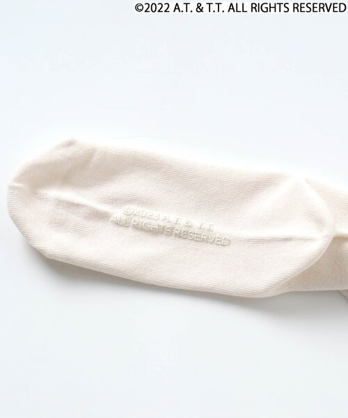 apres les cours（アプレレクール）の「バーバパパワンポイントソックス(おとな)（ソックス/靴下・レディース・チャコール/ピンク/アイボリー・27/24）」の15枚目の写真