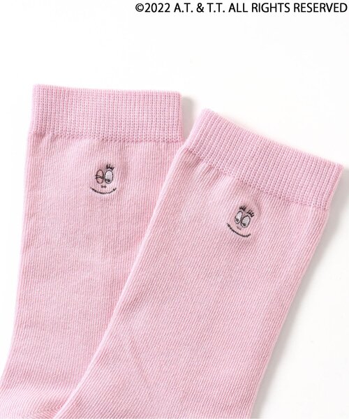 apres les cours（アプレレクール）の「バーバパパワンポイントソックス(おとな)（ソックス/靴下・レディース・チャコール/ピンク/アイボリー・27/24）」の13枚目の写真