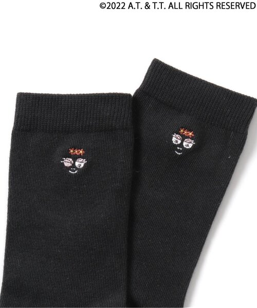 apres les cours（アプレレクール）の「バーバパパワンポイントソックス(おとな)（ソックス/靴下・レディース・チャコール/ピンク/アイボリー・27/24）」の14枚目の写真