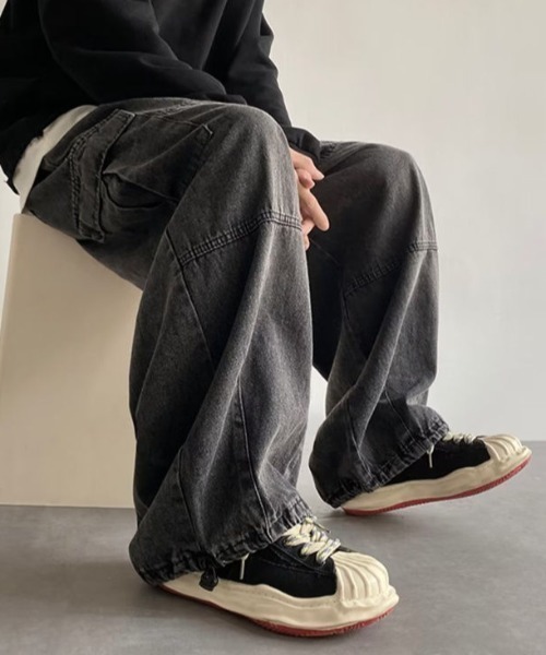 MGV(エムジーヴィー)の「2wayデニムカーゴパンツ(デニムパンツ・メンズ・ブルー/ブラック・MEDIUM/LARGE/X-LARGE)」の5枚目の写真