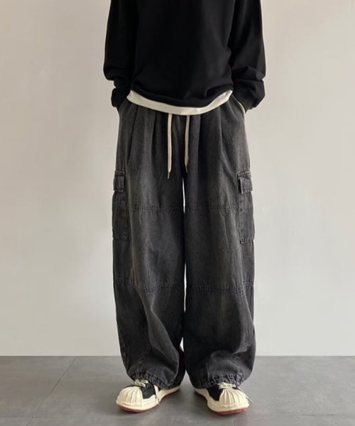 MGV(エムジーヴィー)の「2wayデニムカーゴパンツ(デニムパンツ・メンズ・ブルー/ブラック・MEDIUM/LARGE/X-LARGE)」の7枚目の写真