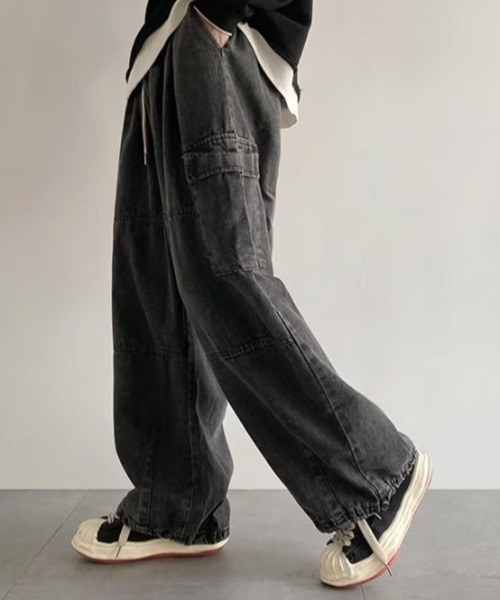 MGV(エムジーヴィー)の「2wayデニムカーゴパンツ(デニムパンツ・メンズ・ブルー/ブラック・MEDIUM/LARGE/X-LARGE)」の8枚目の写真