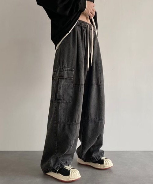 MGV(エムジーヴィー)の「2wayデニムカーゴパンツ(デニムパンツ・メンズ・ブルー/ブラック・MEDIUM/LARGE/X-LARGE)」の9枚目の写真