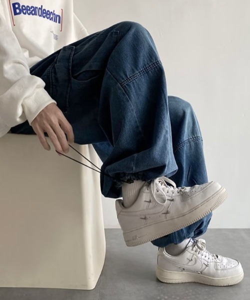 MGV(エムジーヴィー)の「2wayデニムカーゴパンツ(デニムパンツ・メンズ・ブルー/ブラック・MEDIUM/LARGE/X-LARGE)」の15枚目の写真