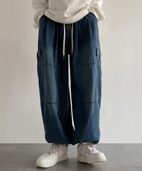 MGV(エムジーヴィー)の「2wayデニムカーゴパンツ(デニムパンツ・メンズ・ブルー/ブラック・MEDIUM/LARGE/X-LARGE)」の16枚目の写真