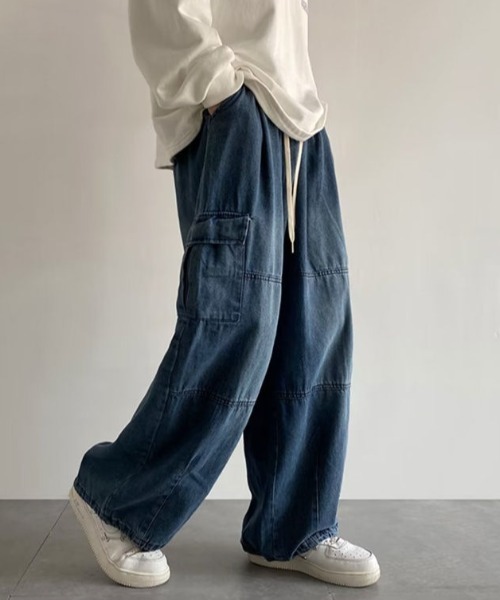 MGV(エムジーヴィー)の「2wayデニムカーゴパンツ(デニムパンツ・メンズ・ブルー/ブラック・MEDIUM/LARGE/X-LARGE)」の18枚目の写真