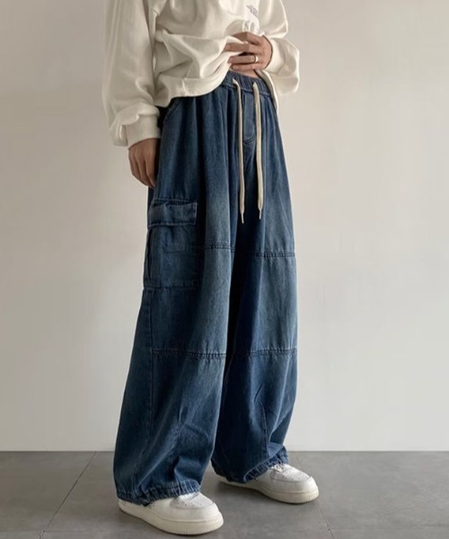 MGV(エムジーヴィー)の「2wayデニムカーゴパンツ(デニムパンツ・メンズ・ブルー/ブラック・MEDIUM/LARGE/X-LARGE)」の20枚目の写真
