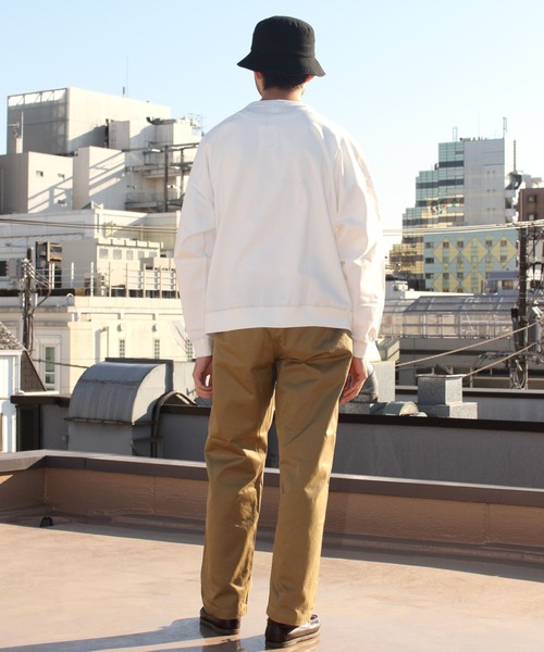 GYMPHLEX（ジムフレックス）の「GYMPHLEX/ジムフレックス　クルーネックロングスリーブTEE　CREWNECK LONGSLEEVE TEE GY-C0102 HWJ（Tシャツ/カットソー・メンズ・チャコールグレー/グリーン/ネイビー/オフホワイト・M/L）」の10枚目の写真