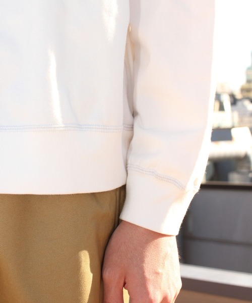 GYMPHLEX（ジムフレックス）の「GYMPHLEX/ジムフレックス　クルーネックロングスリーブTEE　CREWNECK LONGSLEEVE TEE GY-C0102 HWJ（Tシャツ/カットソー・メンズ・チャコールグレー/グリーン/ネイビー/オフホワイト・M/L）」の12枚目の写真