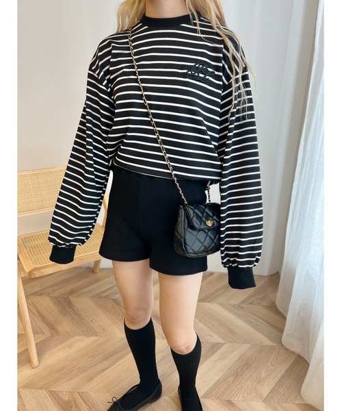 PHILLY（フィリー）の「コンパクトリブショートパンツ（その他パンツ・レディース・パープル/グレー/ブラック・FREE）」の5枚目の写真