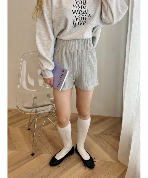 PHILLY（フィリー）の「コンパクトリブショートパンツ（その他パンツ・レディース・パープル/グレー/ブラック・FREE）」の11枚目の写真