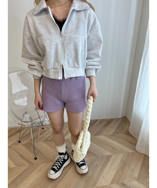 PHILLY（フィリー）の「コンパクトリブショートパンツ（その他パンツ・レディース・パープル/グレー/ブラック・FREE）」の7枚目の写真