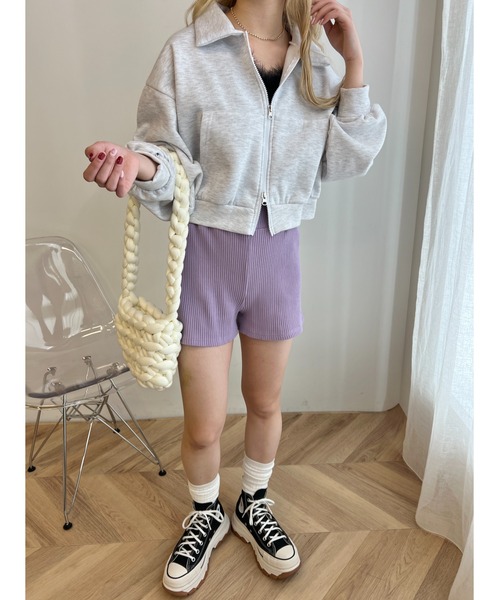 PHILLY（フィリー）の「コンパクトリブショートパンツ（その他パンツ・レディース・パープル/グレー/ブラック・FREE）」の12枚目の写真