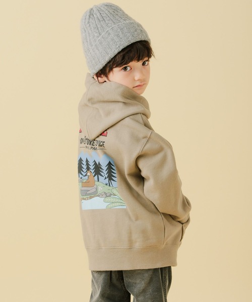 BAYFLOW(ベイフロー)の「【LOOSEMAN×BAYFLOW】パーカー(KIDS)(パーカー・キッズ・ホワイト/グリーン/ベージュ・120cm/130cm/140cm/110cm)」の3枚目の写真
