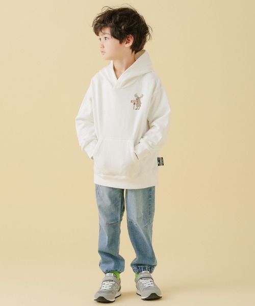 BAYFLOW(ベイフロー)の「【LOOSEMAN×BAYFLOW】パーカー(KIDS)(パーカー・キッズ・ホワイト/グリーン/ベージュ・120cm/130cm/140cm/110cm)」の4枚目の写真