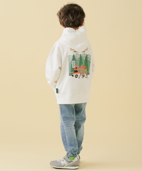 BAYFLOW(ベイフロー)の「【LOOSEMAN×BAYFLOW】パーカー(KIDS)(パーカー・キッズ・ホワイト/グリーン/ベージュ・120cm/130cm/140cm/110cm)」の5枚目の写真