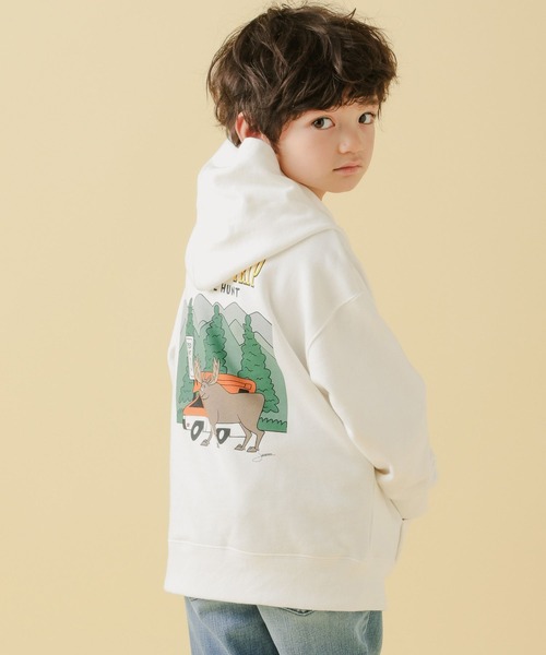 BAYFLOW(ベイフロー)の「【LOOSEMAN×BAYFLOW】パーカー(KIDS)(パーカー・キッズ・ホワイト/グリーン/ベージュ・120cm/130cm/140cm/110cm)」の7枚目の写真