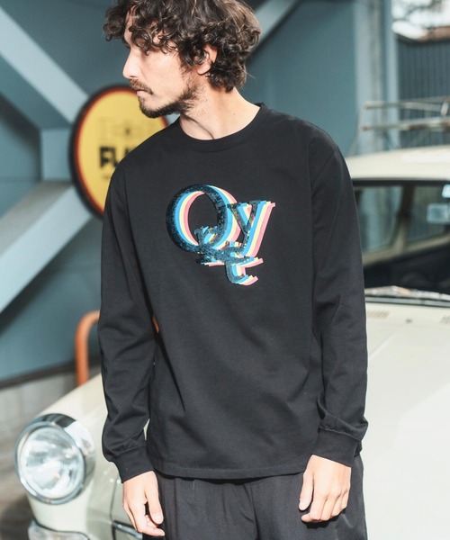 qwerty（クワーティ）の「mlt4173-SEQUINE MBROIDERY LS -SHIRTS Tシャツ（Tシャツ/カットソー・メンズ・ホワイト/イエロー/ブラック・M/L/XL）」の11枚目の写真