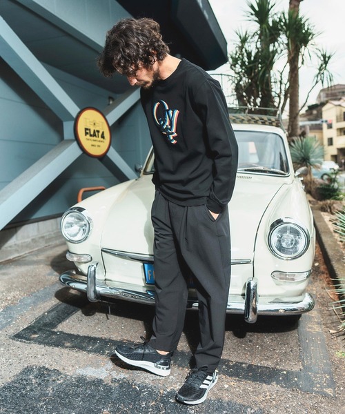 qwerty（クワーティ）の「mlt4173-SEQUINE MBROIDERY LS -SHIRTS Tシャツ（Tシャツ/カットソー・メンズ・ホワイト/イエロー/ブラック・M/L/XL）」の16枚目の写真