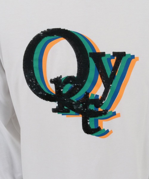 qwerty（クワーティ）の「mlt4173-SEQUINE MBROIDERY LS -SHIRTS Tシャツ（Tシャツ/カットソー・メンズ・ホワイト/イエロー/ブラック・M/L/XL）」の17枚目の写真