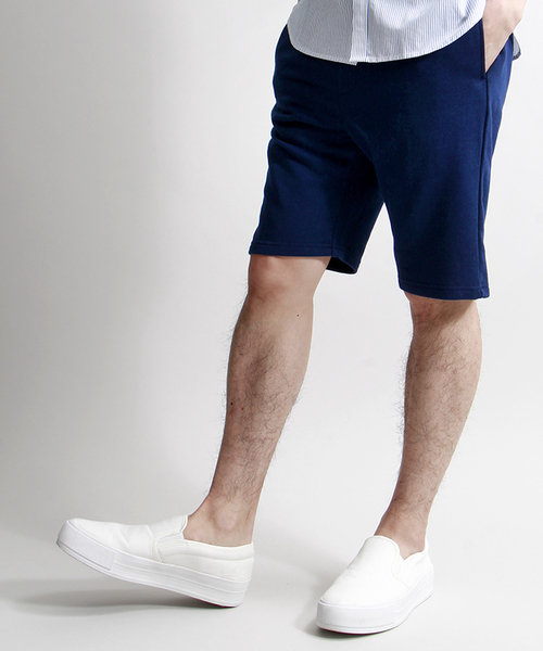 WEGO（ウィゴー）の「WEGO/スウェットイージーショーツ（その他パンツ・メンズ・杢グレー/ブラック系その他/トリコロール/ホワイト/その他1/ネイビー/ブルー系その他/ホワイト系その他・MEDIUM/LARGE/X-LARGE）」の5枚目の写真