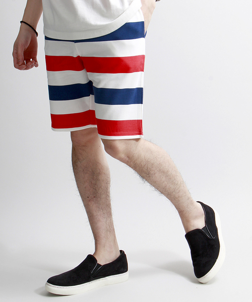 WEGO（ウィゴー）の「WEGO/スウェットイージーショーツ（その他パンツ・メンズ・杢グレー/ブラック系その他/トリコロール/ホワイト/その他1/ネイビー/ブルー系その他/ホワイト系その他・MEDIUM/LARGE/X-LARGE）」の8枚目の写真