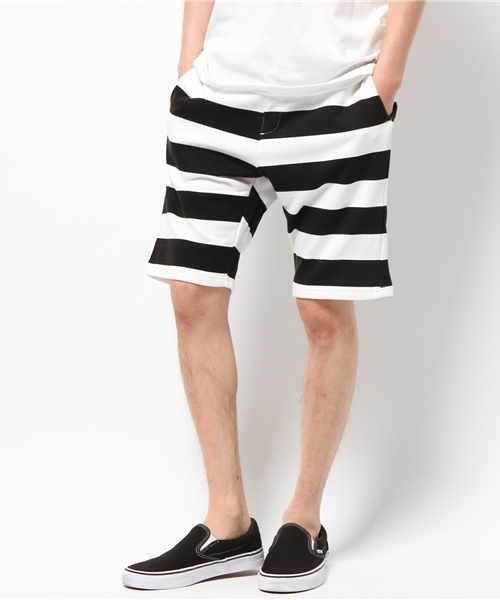 WEGO（ウィゴー）の「WEGO/スウェットイージーショーツ（その他パンツ・メンズ・杢グレー/ブラック系その他/トリコロール/ホワイト/その他1/ネイビー/ブルー系その他/ホワイト系その他・MEDIUM/LARGE/X-LARGE）」の10枚目の写真