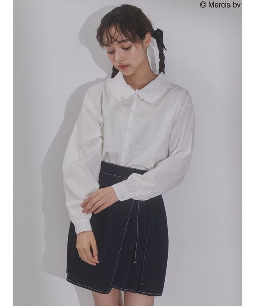 merry jenny（メリージェニー）の「うさぎたちのブラウス（シャツ/ブラウス・レディース・オフホワイト/ブラック・FREE）」の5枚目の写真