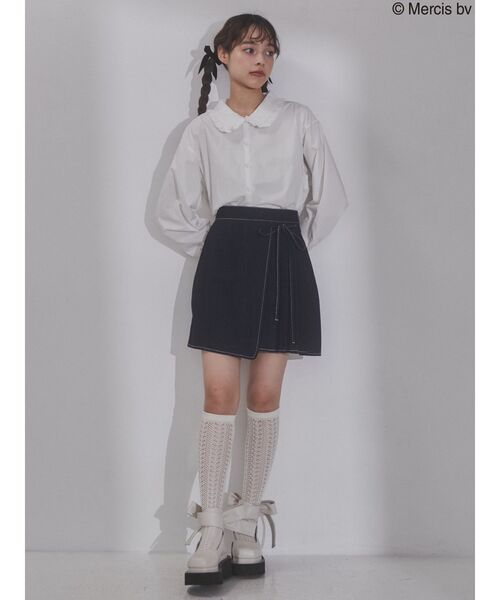 merry jenny（メリージェニー）の「うさぎたちのブラウス（シャツ/ブラウス・レディース・オフホワイト/ブラック・FREE）」の7枚目の写真