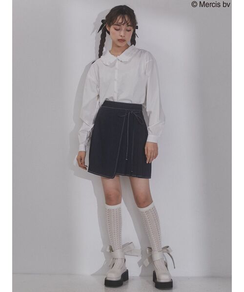 merry jenny（メリージェニー）の「うさぎたちのブラウス（シャツ/ブラウス・レディース・オフホワイト/ブラック・FREE）」の8枚目の写真