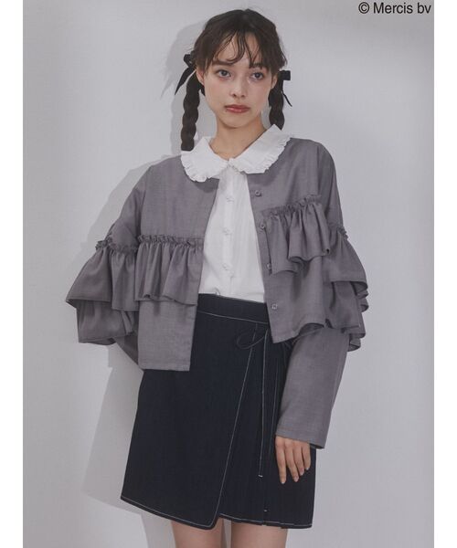 merry jenny（メリージェニー）の「うさぎたちのブラウス（シャツ/ブラウス・レディース・オフホワイト/ブラック・FREE）」の10枚目の写真