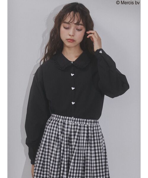merry jenny（メリージェニー）の「うさぎたちのブラウス（シャツ/ブラウス・レディース・オフホワイト/ブラック・FREE）」の13枚目の写真
