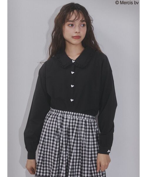 merry jenny（メリージェニー）の「うさぎたちのブラウス（シャツ/ブラウス・レディース・オフホワイト/ブラック・FREE）」の14枚目の写真